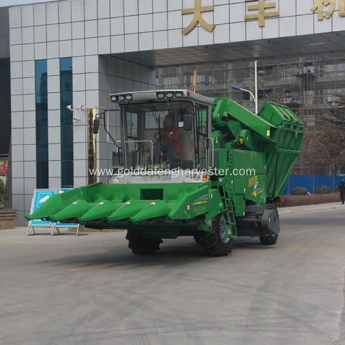 5 rows self-propelled corn combine harvester